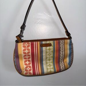 Fossil Colorful Striped Shoulder Bag